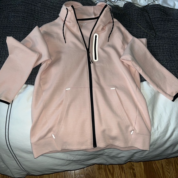 Men’s Old Navy Pink Active Zip Up Sweater Size Medium - Picture 3 of 4